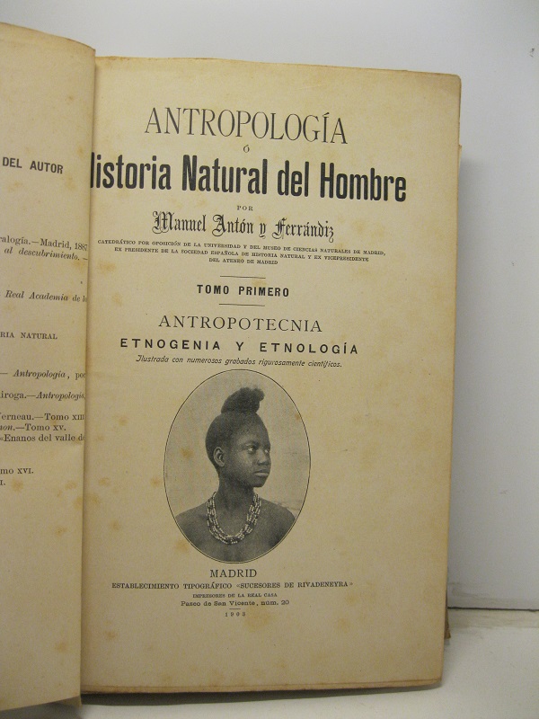 Antropologia o historia natural del hombre